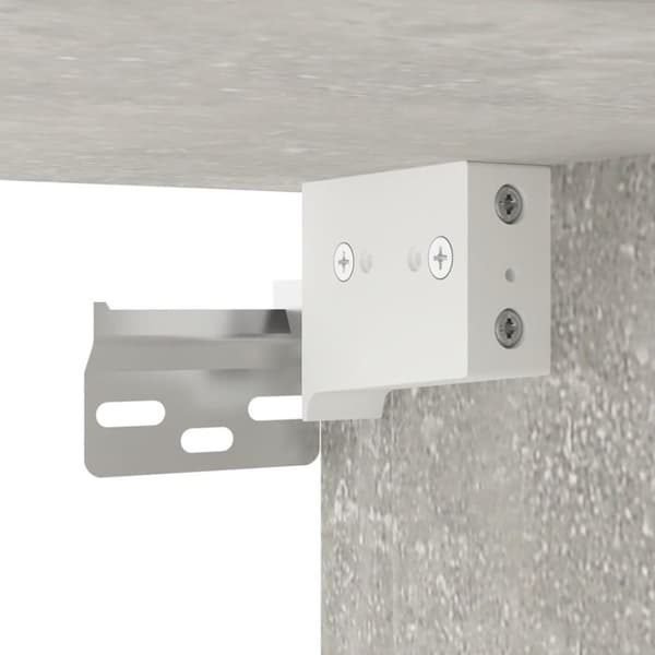 vidaXL Vegghengte TV-benker 2 stk betonggrå 40x34,5x60 cm