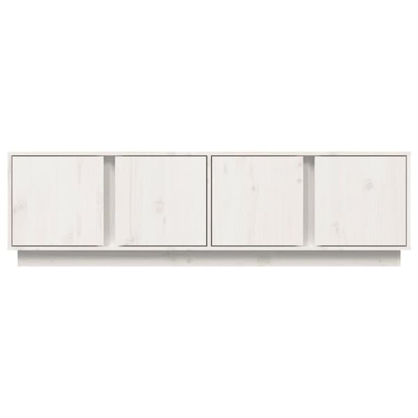 vidaXL TV-benk hvit 140x40x40 cm heltre furu