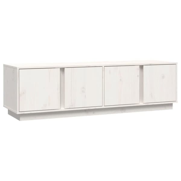 vidaXL TV-benk hvit 140x40x40 cm heltre furu