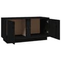 Miniatyrbild 7 av 11: vidaXL Tv-bänk svart 80x35x40,5 cm massiv furu