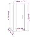 Miniatyrbilde 11 av 11: vidaXL Vegghengt TV-benk hvit 40x34,5x80 cm