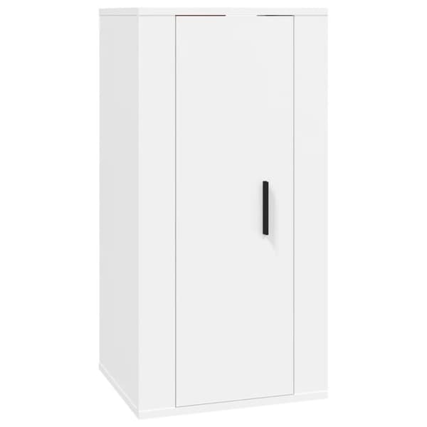 vidaXL Vegghengt TV-benk hvit 40x34,5x80 cm