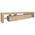 Pikkukuva 7 / 11: vidaXL TV-taso LED-valoilla Sonoma-tammi 215x36,5x40 cm