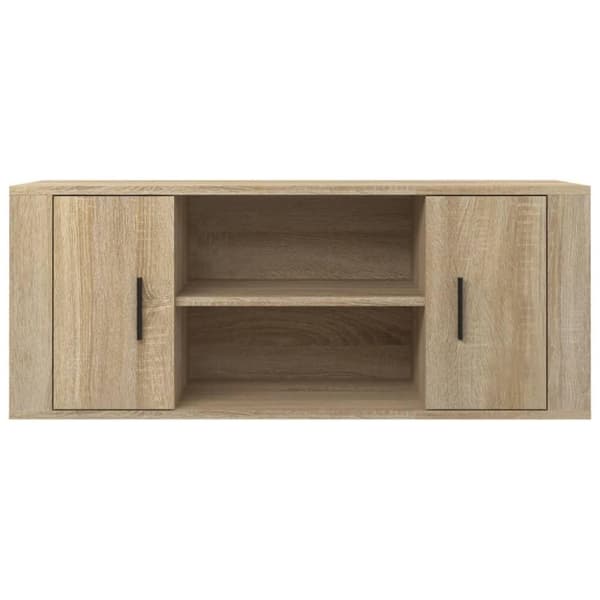 vidaXL TV-benk sonoma eik 100x35x40 cm konstruert tre