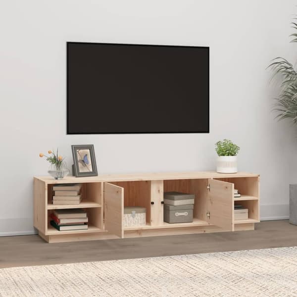 vidaXL TV-benk 156x40x40 cm heltre furu