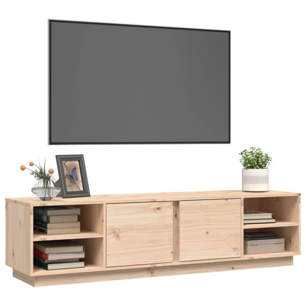 vidaXL TV-benk 156x40x40 cm heltre furu