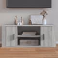 Miniatyrbilde 3 av 10: vidaXL TV-benk grå sonoma 100x35x40 cm konstruert tre