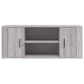 Miniatyrbilde 6 av 10: vidaXL TV-benk grå sonoma 100x35x40 cm konstruert tre