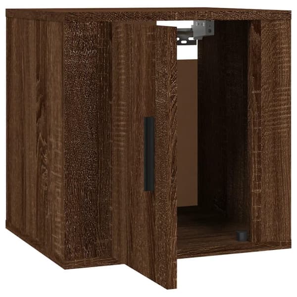 vidaXL Vegghengt TV-benk brun eik 40x34,5x40 cm
