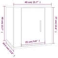 Miniatyrbilde 11 av 11: vidaXL Vegghengt TV-benk brun eik 40x34,5x40 cm