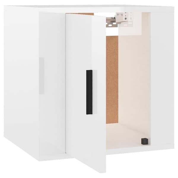 vidaXL Vegghengte TV-benker 2 stk høyglans hvit 40x34,5x40 cm