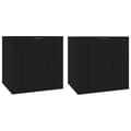 Miniatyrbilde 2 av 11: vidaXL Vegghengte TV-benker 2 stk svart 40x34,5x40 cm