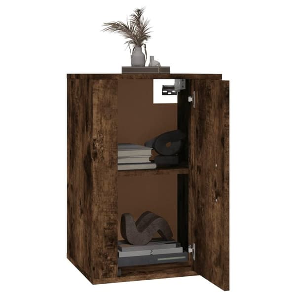 vidaXL Vegghengte TV-benker 2 stk røkt eik 40x34,5x60 cm