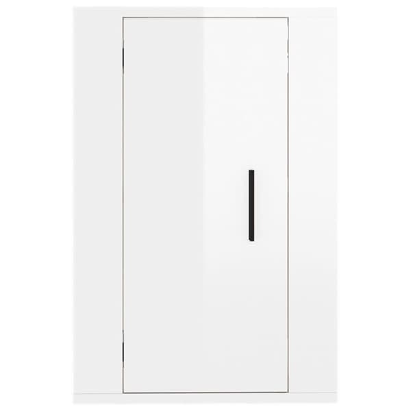 vidaXL Väggmonterade tv-skåp 2 st vit högglans 40x34,5x60cm