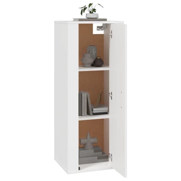 vidaXL Vegghengt TV-benk hvit 40x34,5x100 cm