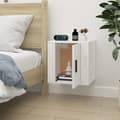 Miniatyrbilde 4 av 11: vidaXL Vegghengt TV-benk høyglans hvit 40x34,5x40 cm