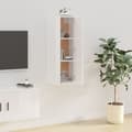 Miniatyrbilde 3 av 11: vidaXL Vegghengt TV-benk høyglans hvit 40x34,5x100 cm