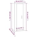 Miniatyrbilde 10 av 11: vidaXL Vegghengt TV-benk høyglans hvit 40x34,5x100 cm