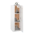 Miniatyrbilde 2 av 11: vidaXL Vegghengt TV-benk høyglans hvit 40x34,5x100 cm