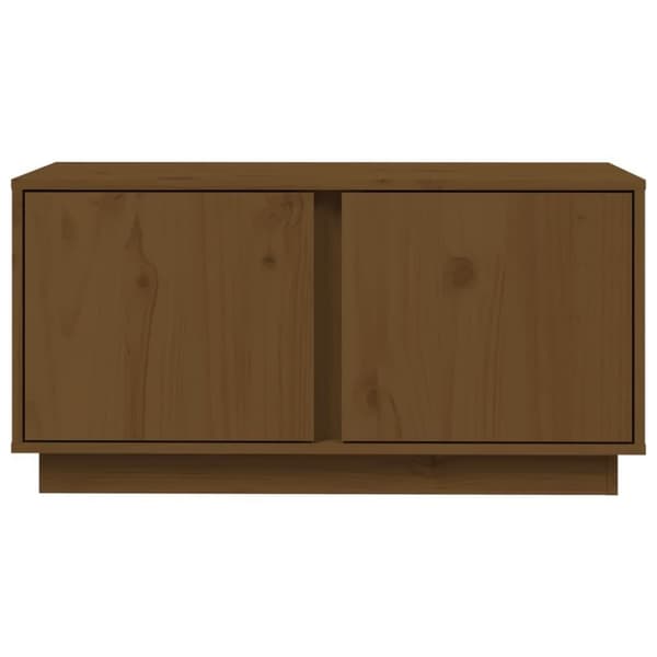 vidaXL Tv-bänk honungsbrun 80x35x40,5 cm massiv furu