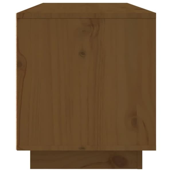 vidaXL Tv-bänk honungsbrun 80x35x40,5 cm massiv furu