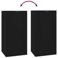 Miniatyrbilde 8 av 11: vidaXL Vegghengt TV-benk sort 40x34,5x80 cm