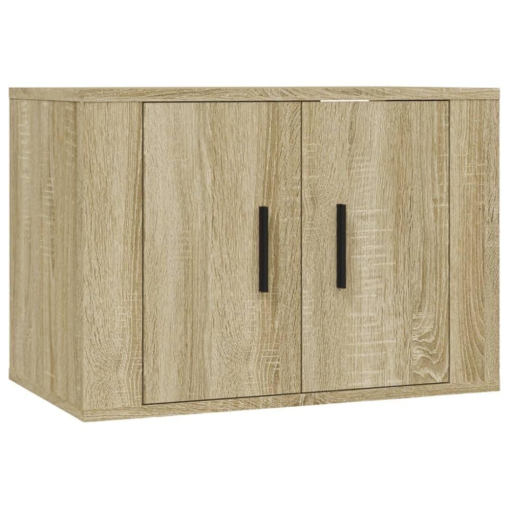 vidaXL Väggmonterad tv-bänk sonoma-ek 57x34,5x40 cm