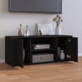 Miniatyrbild 3 av 11: vidaXL TV-skåp svart 100x35x40 cm konstruerat trä