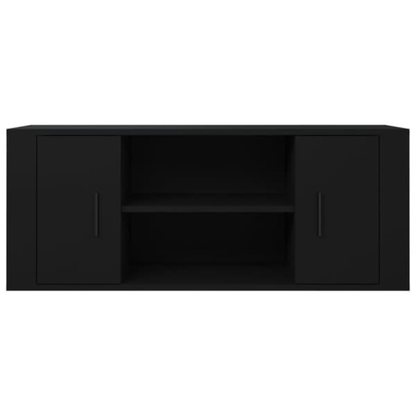 vidaXL TV-skåp svart 100x35x40 cm konstruerat trä