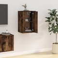 Miniatyrbilde 4 av 11: vidaXL Vegghengt TV-benk røkt eik 40x34,5x60 cm