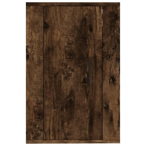 vidaXL Vegghengt TV-benk røkt eik 40x34,5x60 cm
