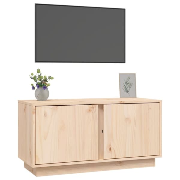 vidaXL Tv-bänk 80x35x40,5 cm massiv furu