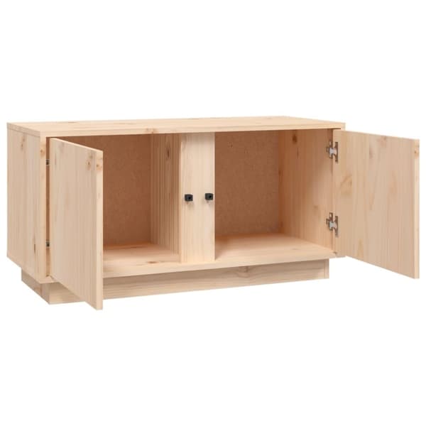 vidaXL Tv-bänk 80x35x40,5 cm massiv furu