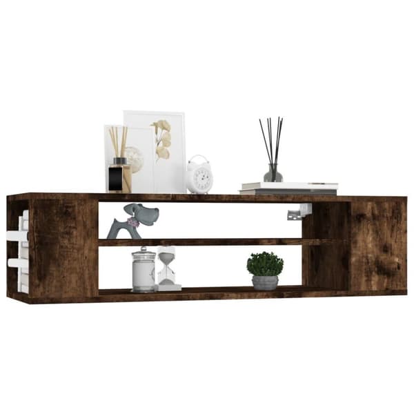 vidaXL Hengende TV-benk røkt eik 100x30x26,5 cm konstruert tre