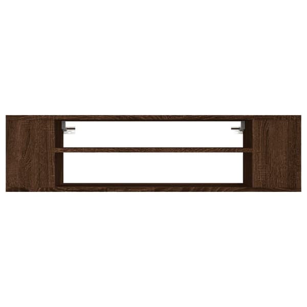vidaXL Hengende TV-benk brun eik 100x30x26,5 cm konstruert tre