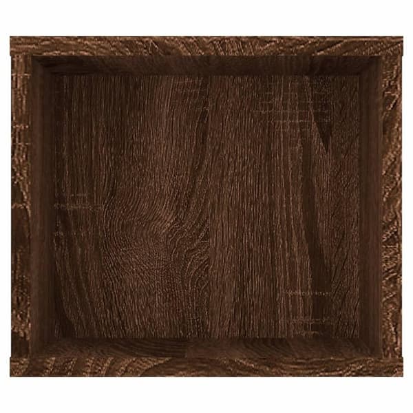 vidaXL Hengende TV-benk brun eik 100x30x26,5 cm konstruert tre