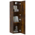 Miniatyrbilde 7 av 11: vidaXL Vegghengt TV-benk røkt eik 30,5x30x110 cm