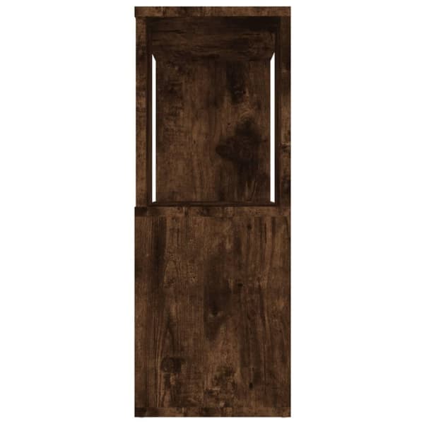vidaXL bogreol/rumdeler 80x24x63 cm røget egetræsfarve