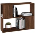 Miniatyrbillede 3 af 10: vidaXL bogreol/rumdeler 80x24x63 cm brun egetræsfarve