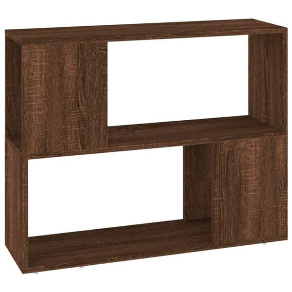 vidaXL bogreol/rumdeler 80x24x63 cm brun egetræsfarve
