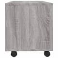 Pikkukuva 5 / 7: vidaXL TV-taso rullapyörillä harmaa Sonoma 90x35x35 cm tekninen puu