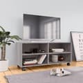 Pikkukuva 2 / 7: vidaXL TV-taso rullapyörillä harmaa Sonoma 90x35x35 cm tekninen puu