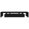 Miniatyrbilde 9 av 11: vidaXL TV-benk med LED-lys svart 215x36,5x40 cm