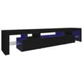 Miniatyrbilde 2 av 11: vidaXL TV-benk med LED-lys svart 215x36,5x40 cm