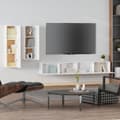 Miniatyrbilde 2 av 11: vidaXL TV-benksett 4 deler hvit konstruert tre