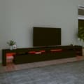 Miniatyrbild 5 av 11: vidaXL Tv-bänk med LED-belysning svart 290x36,5x40 cm