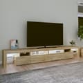 Miniatyrbilde 3 av 11: vidaXL TV-benk med LED-lys sonoma eik 260x36,5x40 cm