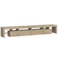 Miniatyrbilde 7 av 11: vidaXL TV-benk med LED-lys sonoma eik 260x36,5x40 cm