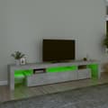 Pikkukuva 4 / 11: vidaXL TV-taso LED-valoilla betoninharmaa 215x36,5x40 cm