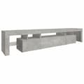 Pikkukuva 7 / 11: vidaXL TV-taso LED-valoilla betoninharmaa 215x36,5x40 cm